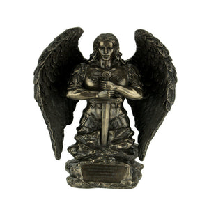 能量雕像系列~*大天使圣米歇尔手持石剑祈祷纪念碑雕像