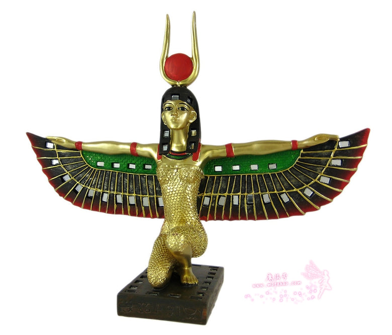 能量雕像系列~*进口 有翼伊西斯埃及女神ISIS雕像 埃及魔法女神