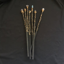 將圖片載入圖庫檢視器 FHSJP WITCH魔法棒magic stick涟漪金漆权杖仪式道具Magic wand 魔法杖
