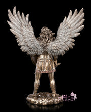 將圖片載入圖庫檢視器 能量雕像系列~*进口 圣迈克尔*米迦勒大天使冷铸青铜雕像
