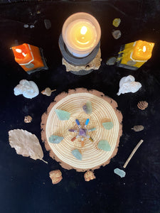 魔法烛台~塔罗占卜系列~ 创意香薰烛台 天然根雕朽木木质烛台 祭坛摆件 塔形香薰蜡烛