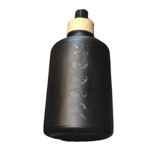 新直售100ML精油玻璃瓶子黑色月相款雕刻空瓶女巫收纳瓶