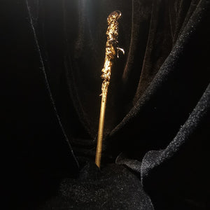 FHSJP 2022新款WITCHmace魔法棒magic stick金属紫水晶权杖仪式道具 魔法杖