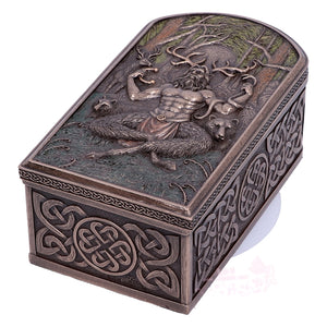 神秘学收藏~*美国进口角神塞尔努诺斯的秘密15.5厘米收藏盒 珍藏盒 异教摆设
