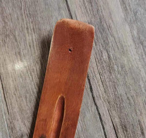 新款创意印度手工木香板香炉香托嵌铜  宗教图案抛光相板现货