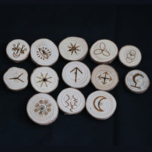 將圖片載入圖庫檢視器 witch符文吉普赛工具卢恩符文卢恩石runes原木如尼石塔罗周边

