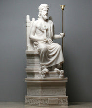 將圖片載入圖庫檢視器 能量雕像系列~进口众神之王宙斯朱庇特 希腊工匠手工雕像装饰艺术品27厘米
