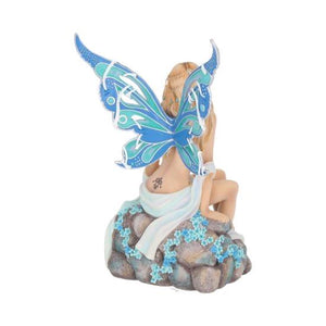 神秘学收藏~能量雕像系列~进口梦幻宝石仙子蓝宝石雕像19cm幻想收藏品