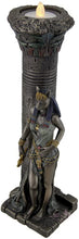將圖片載入圖庫檢視器 能量雕像系列~进口埃及女神巴斯特靠在柱子上雕像
