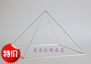 银冥想金字塔【9英寸-51度-手工金字塔950银，冥想修行能量】