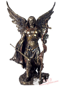 能量雕像系列~*进口加百列青铜雕像 神秘学中以加百列为司转生的天使33CM