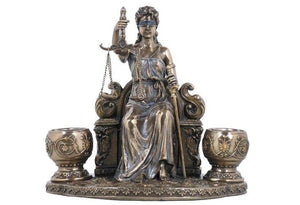 魔法烛台~能量雕像系列~*正义雕像烛台 进口罗马正义女神魔法烛台