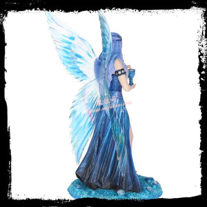 神秘学收藏~能量雕像系列~*哥特式幻想三月亮杯魔法仙女雕像 魔法仪式 艺术收藏