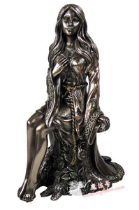 能量雕像系列~*进口达努爱尔兰月亮女神青铜雕像 女神 女佣 WICCA魔法摆件现货