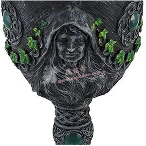 *中世纪文艺复兴12盎司三月女神酒杯（少女/母亲/老妇绿）三女神杯