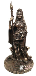 能量雕像系列~*进口魔法女神 月亮女神赫卡忒 女巫守护女神 青铜树脂雕像