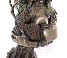 將圖片載入圖庫檢視器 能量雕像系列~*新凯尔特人女神-地球母亲danu的半身铜像雕塑雕像

