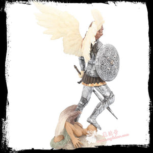 能量雕像系列~*美进口大天使米迦勒Michael雕像 守护勇气果敢正义天使 彩色手工