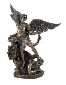 能量雕像系列~*进口大天使米迦勒Michael雕像 冷铸青铜 天使保护 天使疗愈