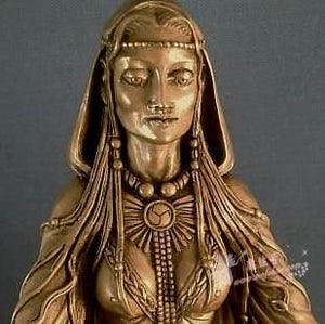 能量雕像系列~*美国进口女神青铜雕像Danu丰盛的母亲