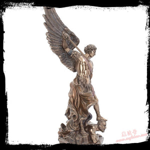 能量雕像系列~*进口大天使米迦勒Michael雕像 击败Satan 带来保护 领导 勇气