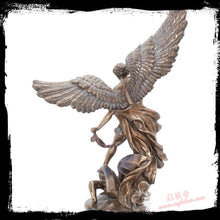 將圖片載入圖庫檢視器 能量雕像系列~*进口大天使米迦勒Michael雕像 击败Satan 带来保护 领导 勇气
